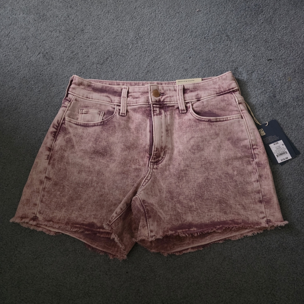 NWT Pink Acid Wash Shorts